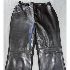 Vertigo Paris 1/2 Faux Leather 1/2 Ponte Stretch Moto Pants Size 2 or 4 ?